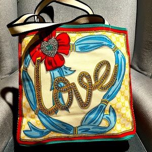 NWOT Brighton Sparkle And Shine Tote, Canvas